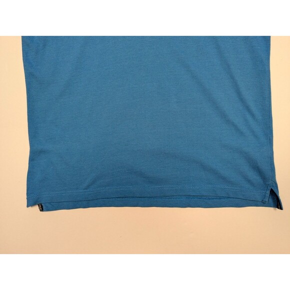 Banana Republic Organic Cotton Pique Polo Blue Mens Medium - Picture 7 of 11